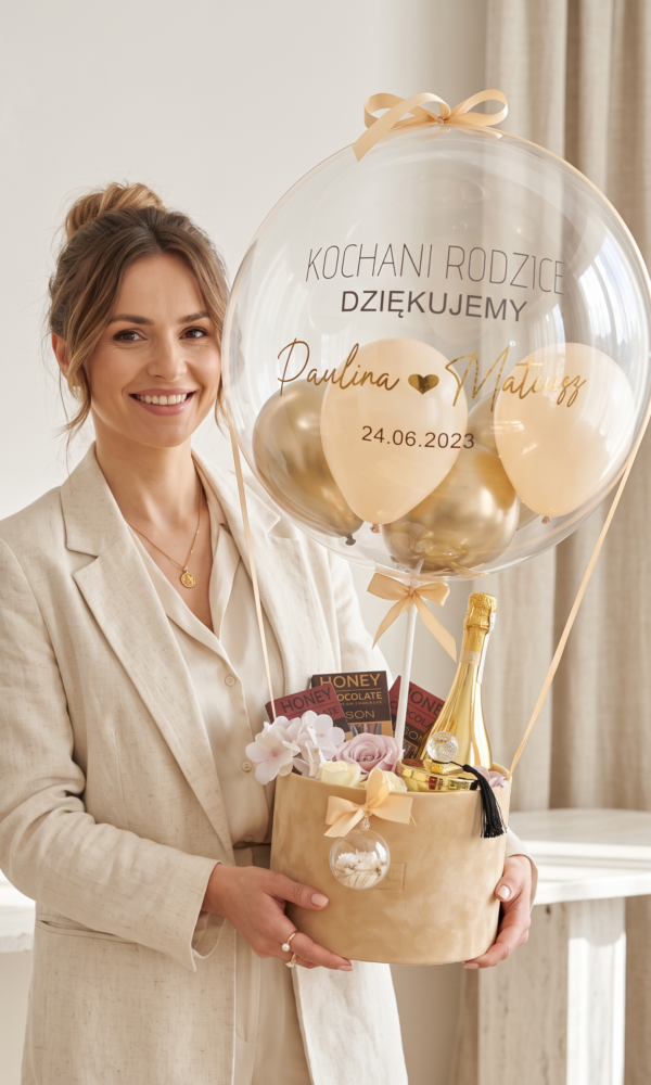 1 BalonBox podziękowanie dla rodziców na ślubie