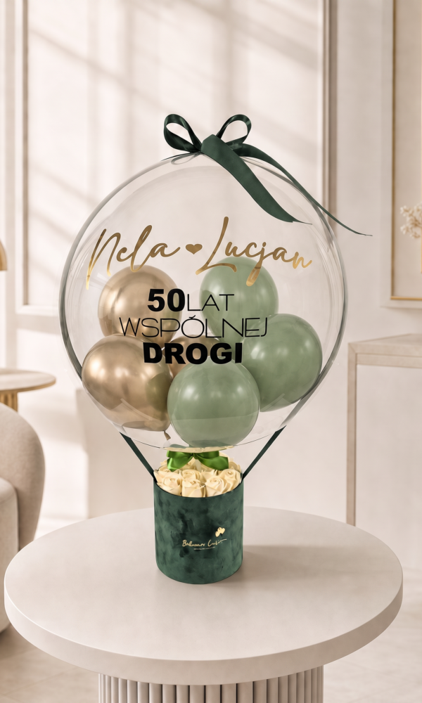 BalonBox z mydlanymi różami - prezent z okazji rocznicy ślubu