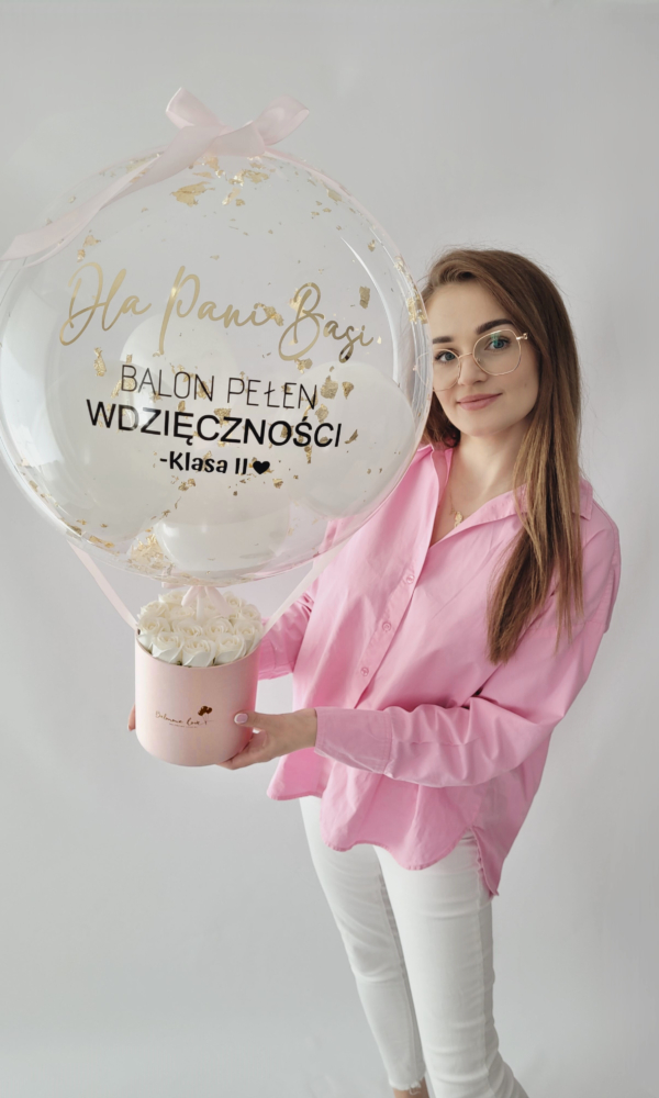 BalonBox dla nauczyciela , dowolne napisy na balonie