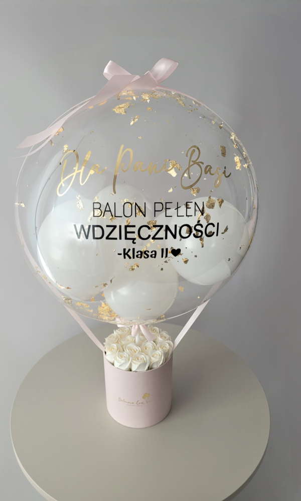 BalonBox dla nauczyciela , dowolne napisy na balonie