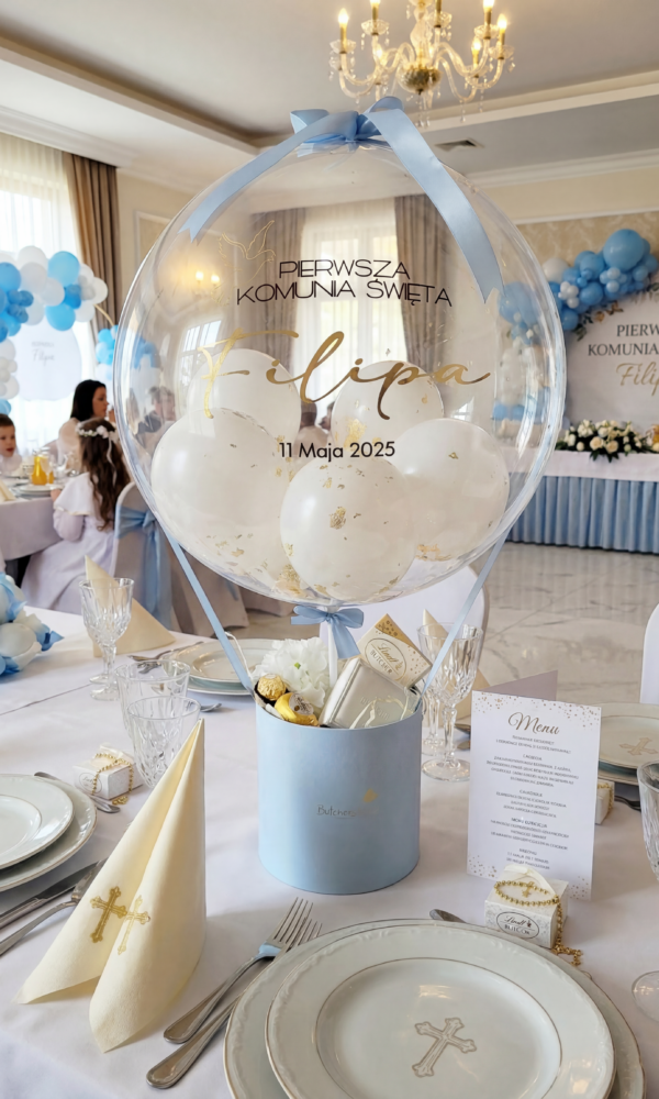 BalonBox na Pierwszą Komunię Świętą dla chłopca
