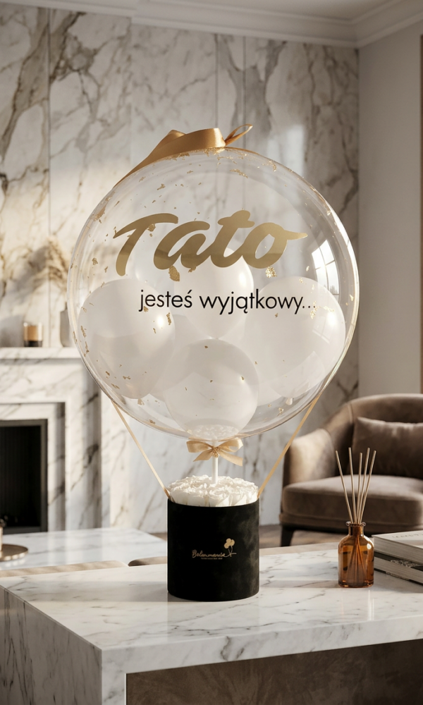 1 BalonBox z okazji Dnia Taty , prezent z dowolnymi napisami